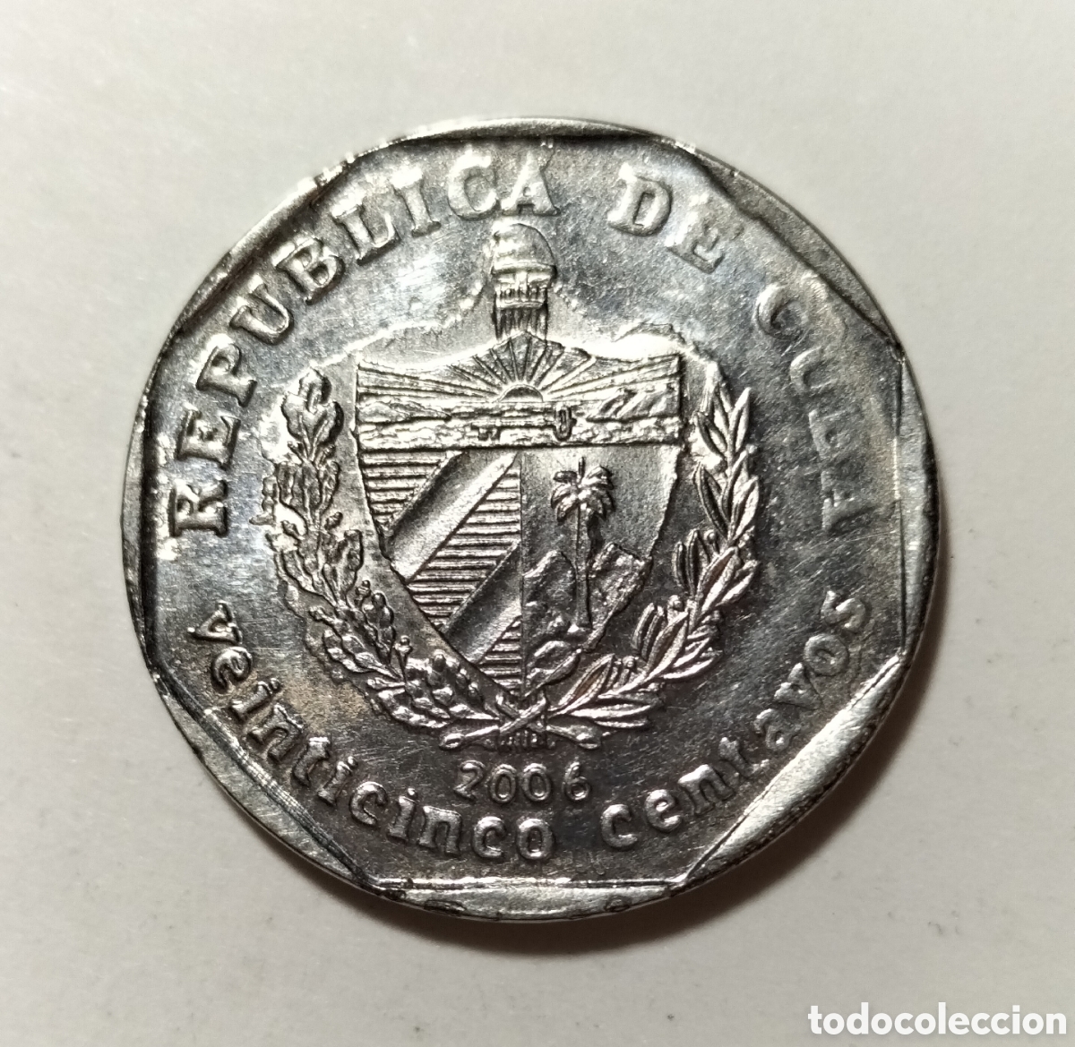 Monedas antiguas de Am&eacute;rica: Moneda 25 centavos 2006 Cuba - Foto 1