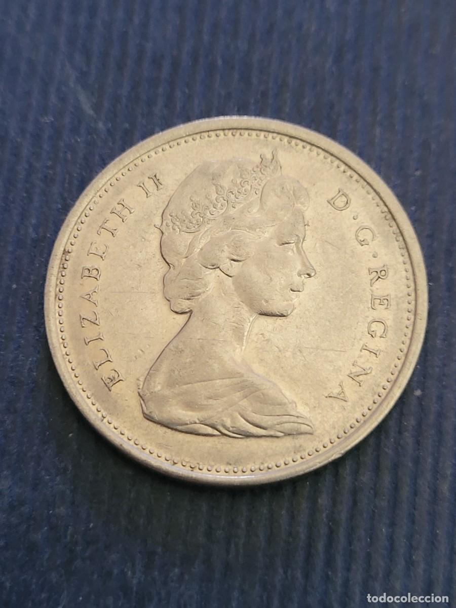 Monedas antiguas de Am&eacute;rica: Moneda 25 centavos 1968 Canad&aacute; - Foto 1