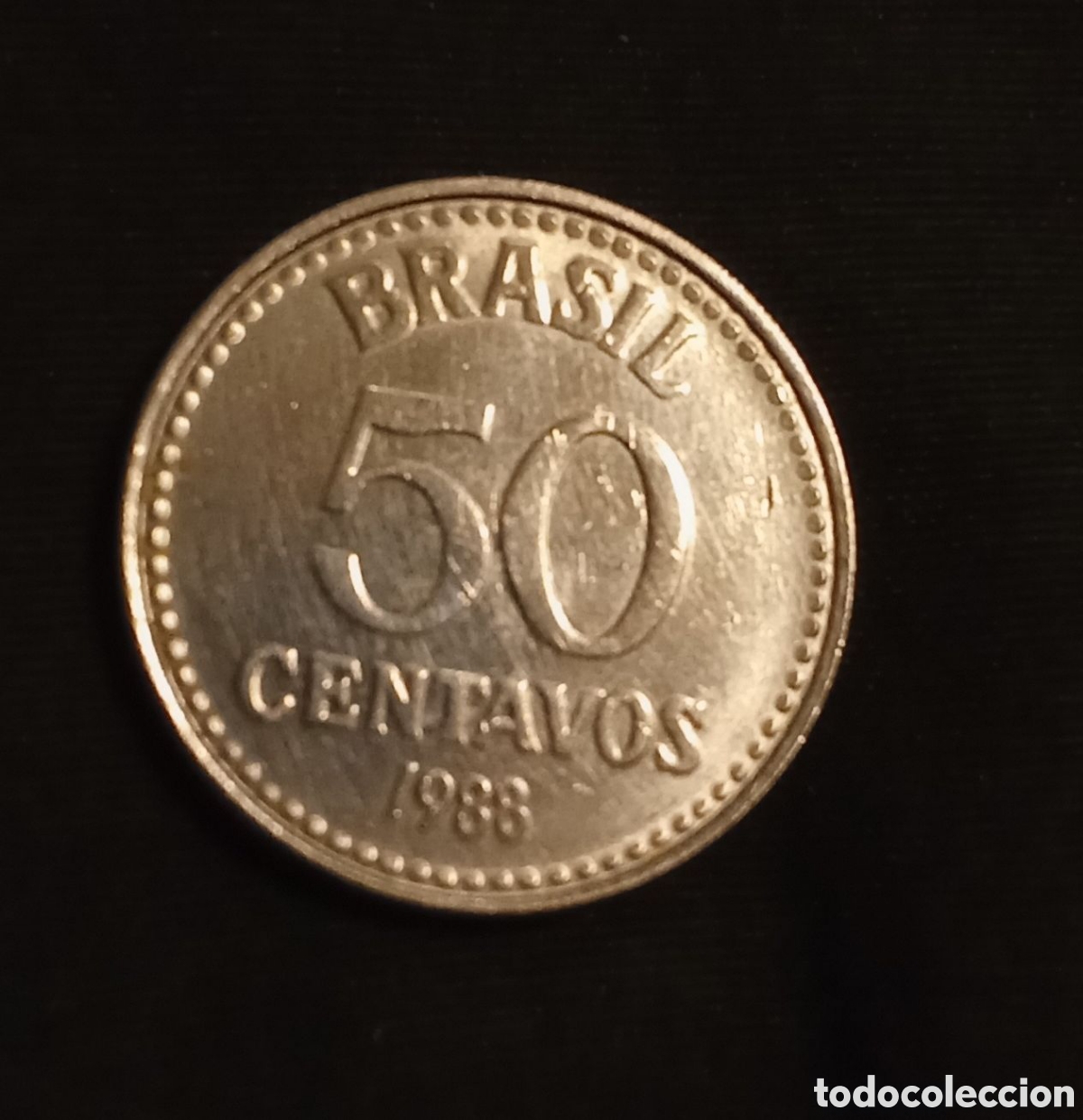Monedas antiguas de Am&eacute;rica: BRASIL - 50 centavos 1988 - Foto 2
