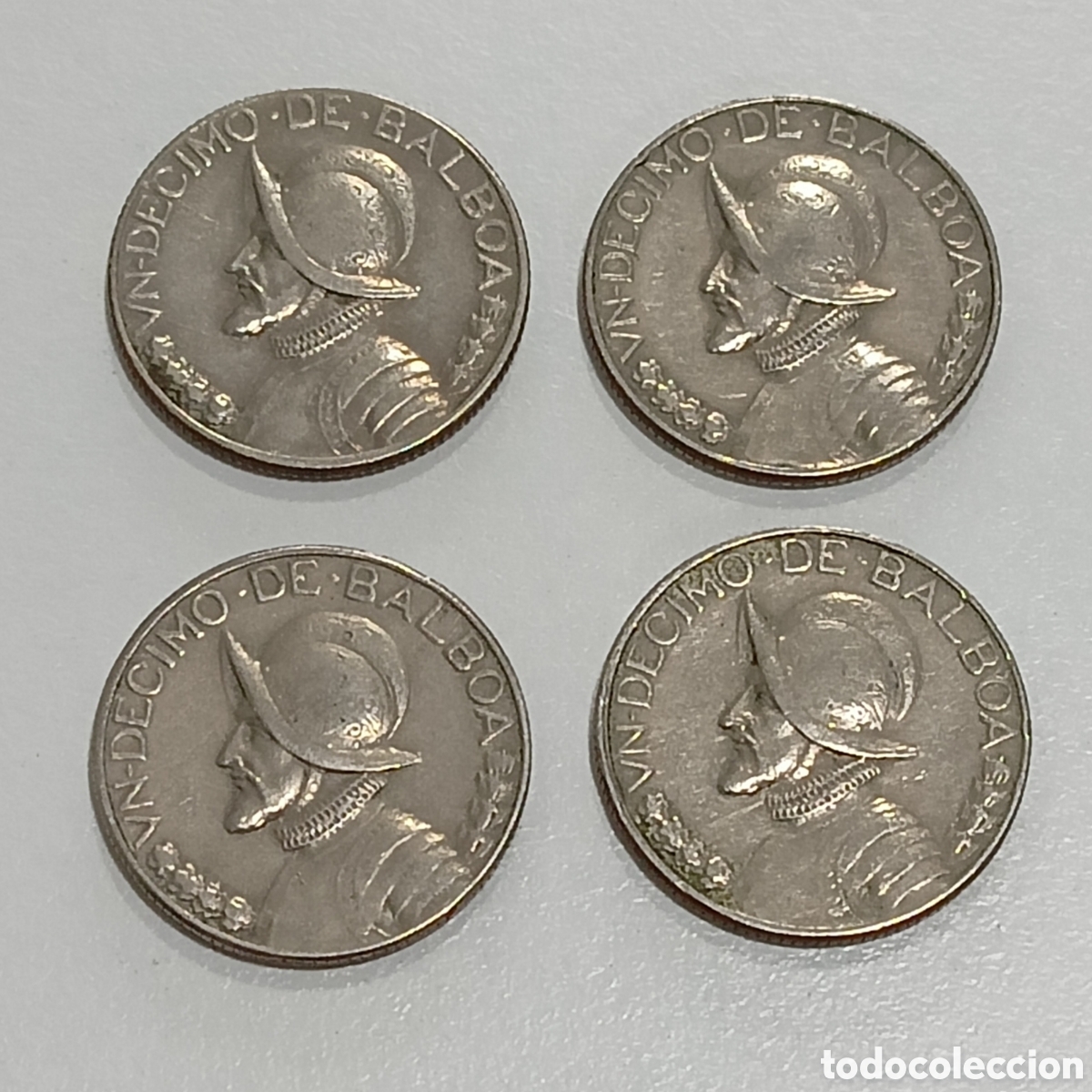 Monedas antiguas de Am&eacute;rica: Lote Panam&aacute;. 10 C&eacute;ntimos de Balboa. - Foto 2