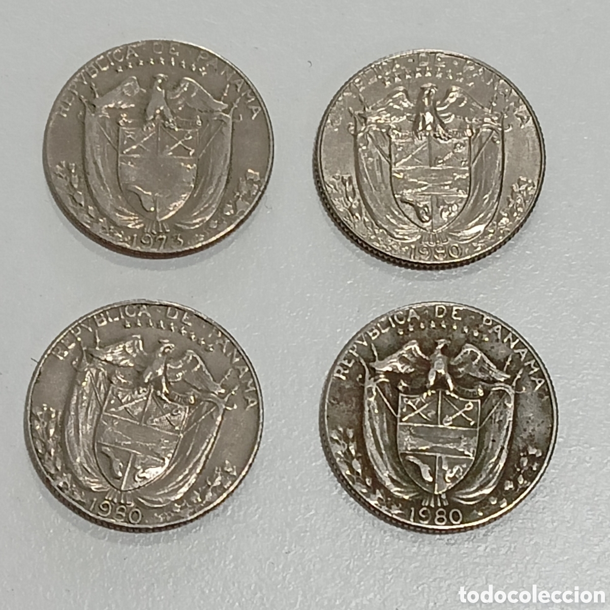 Monedas antiguas de Am&eacute;rica: Lote Panam&aacute;. 10 C&eacute;ntimos de Balboa. - Foto 3