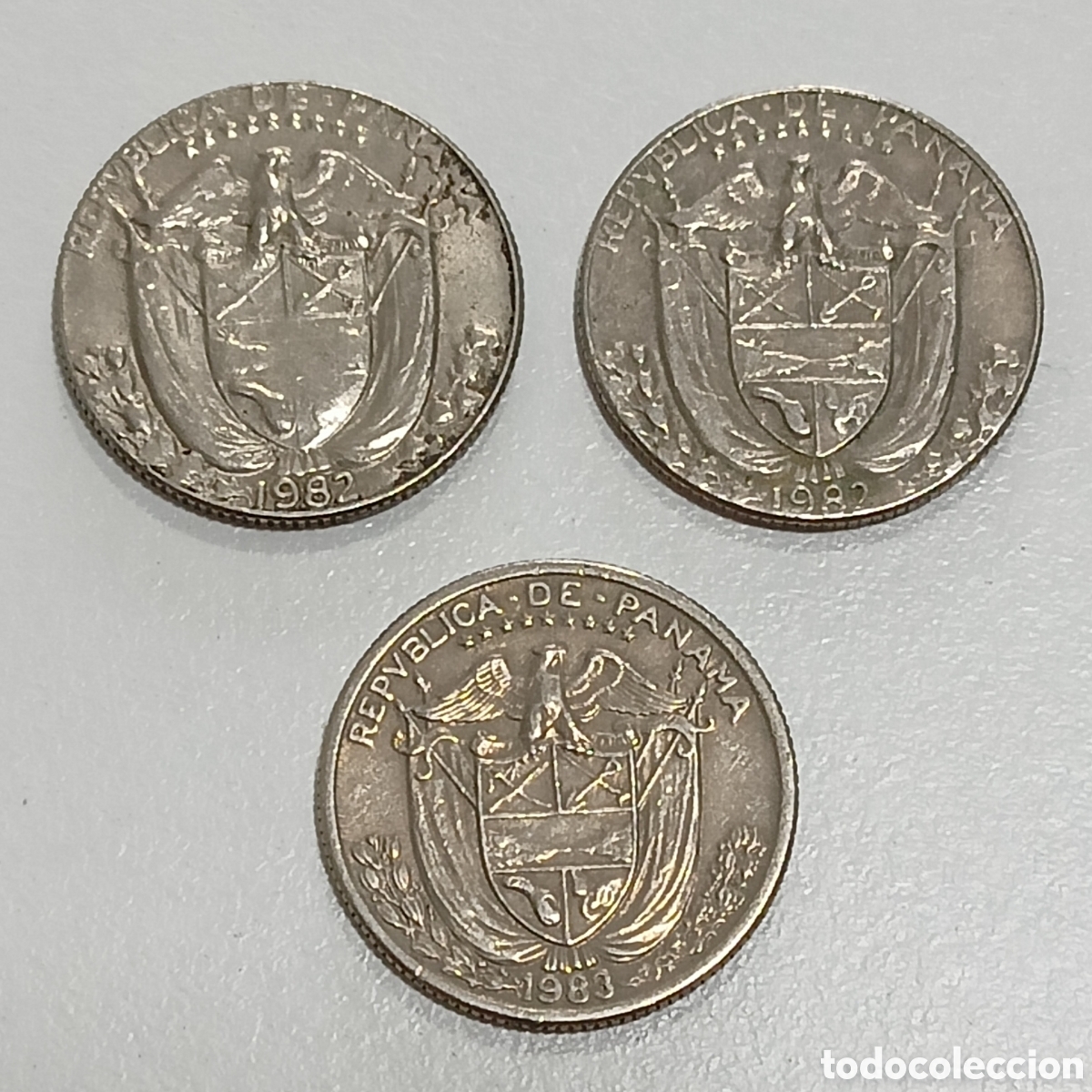 Monedas antiguas de Am&eacute;rica: Lote Panam&aacute;. 10 C&eacute;ntimos de Balboa. - Foto 5