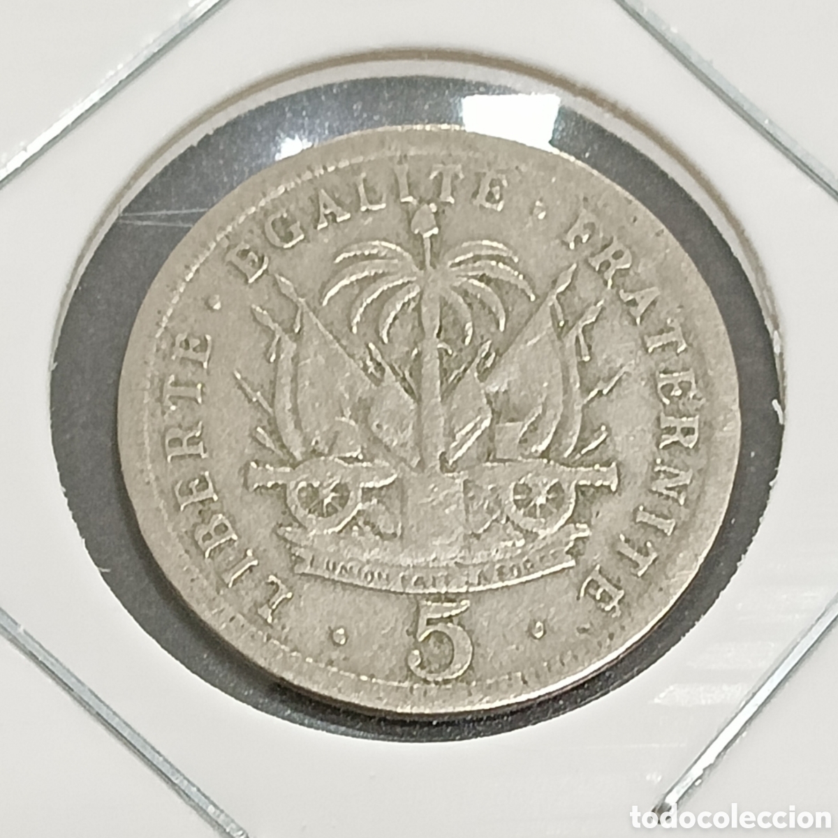 Monedas antiguas de Am&eacute;rica: Hait&iacute;. 5 C&eacute;ntimos 1905 - Foto 1