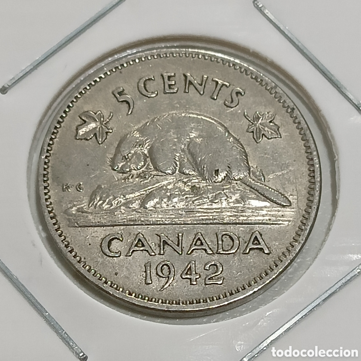 Monedas antiguas de Am&eacute;rica: 5 Centavos 1942. Canad&aacute; - Foto 1