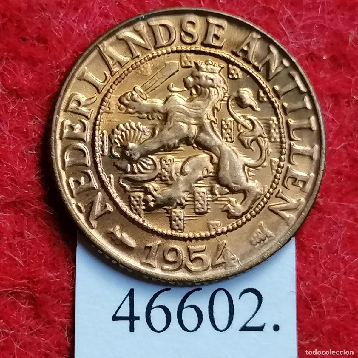 Monedas antiguas de Am&eacute;rica: Antillas Holandesas 1 c&eacute;ntimo 1954 - Foto 1