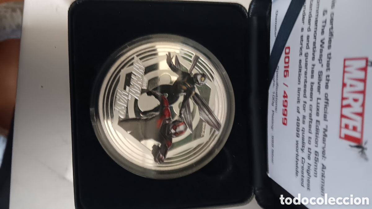 Monedas antiguas de Am&eacute;rica: Moneda 100gramos chapada en plata 999 Marvel - Foto 4