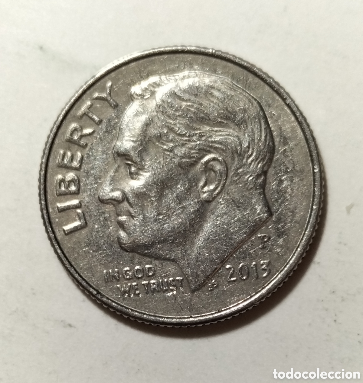 Monedas antiguas de Am&eacute;rica: Moneda 1 dime 2013P EEUU - Foto 1