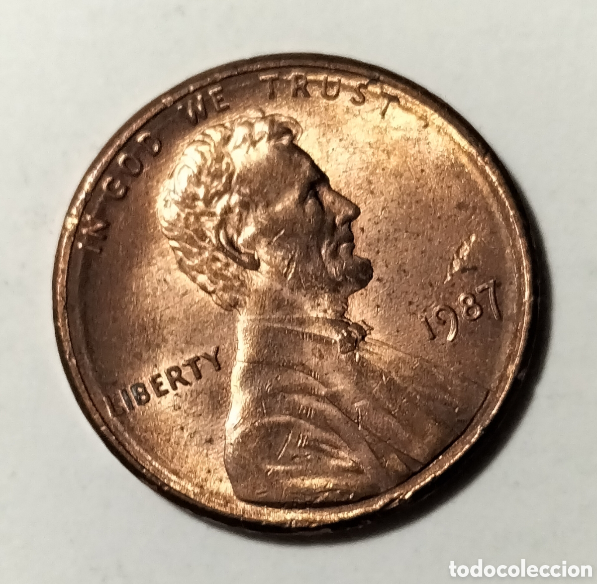 Monedas antiguas de Am&eacute;rica: Moneda 1 centavo 1987 EEUU - Foto 1