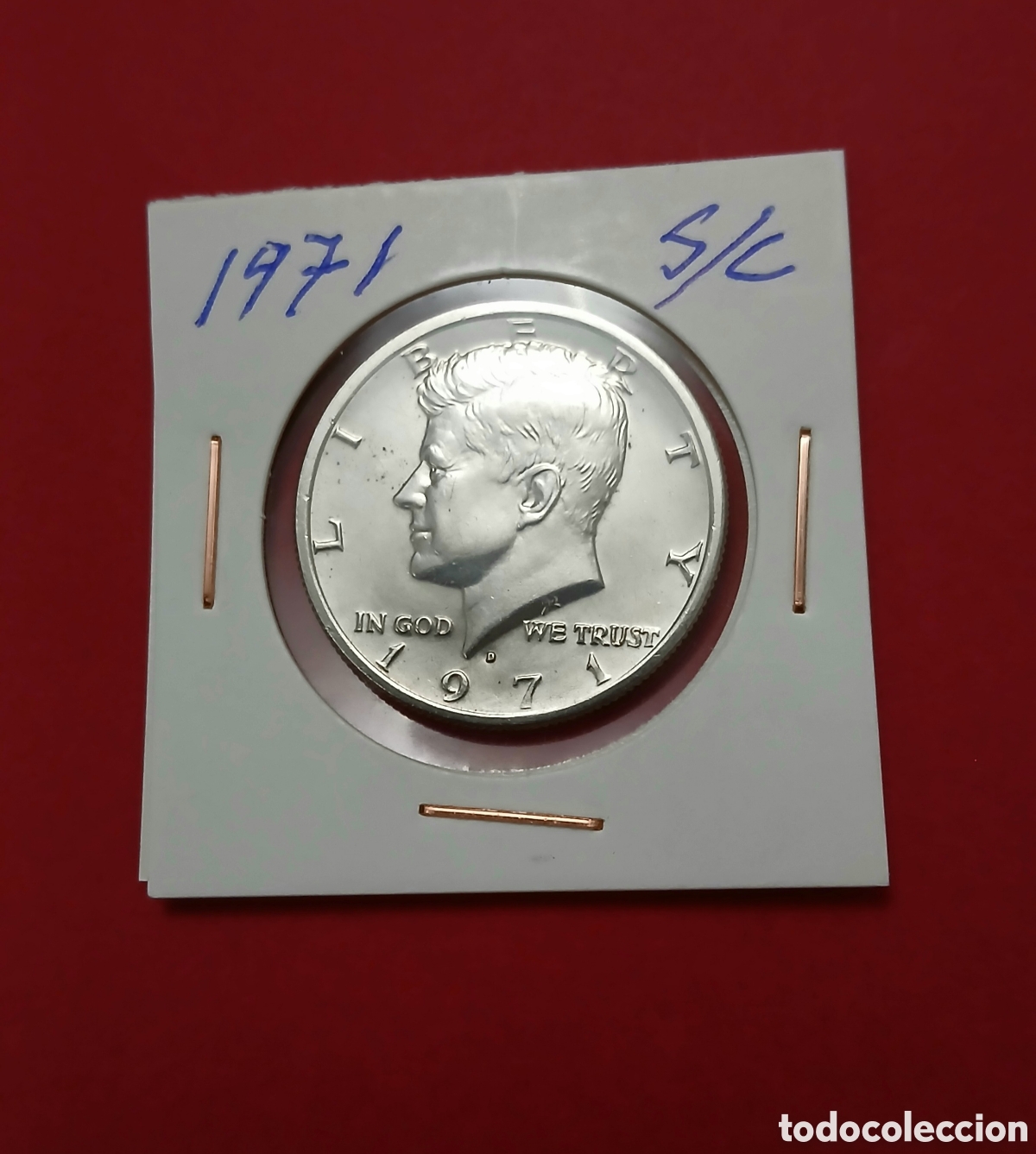 Monedas antiguas de Am&eacute;rica: MONEDA DE 1/2 DOLAR DE KENNEDY 1971S/C - Foto 1