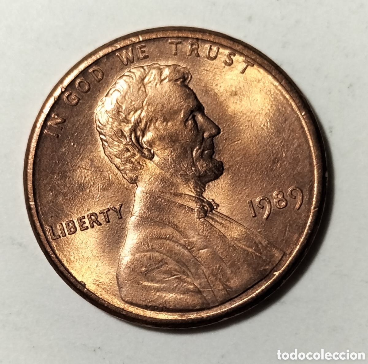 Monedas antiguas de Am&eacute;rica: Moneda 1 centavo 1989 EEUU - Foto 1