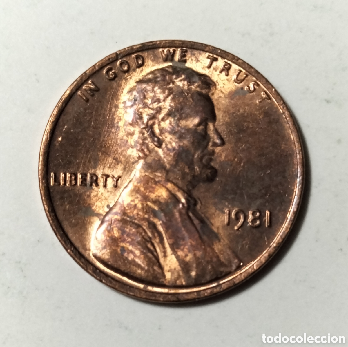 Monedas antiguas de Am&eacute;rica: Moneda 1 centavo 1981 EEUU - Foto 1