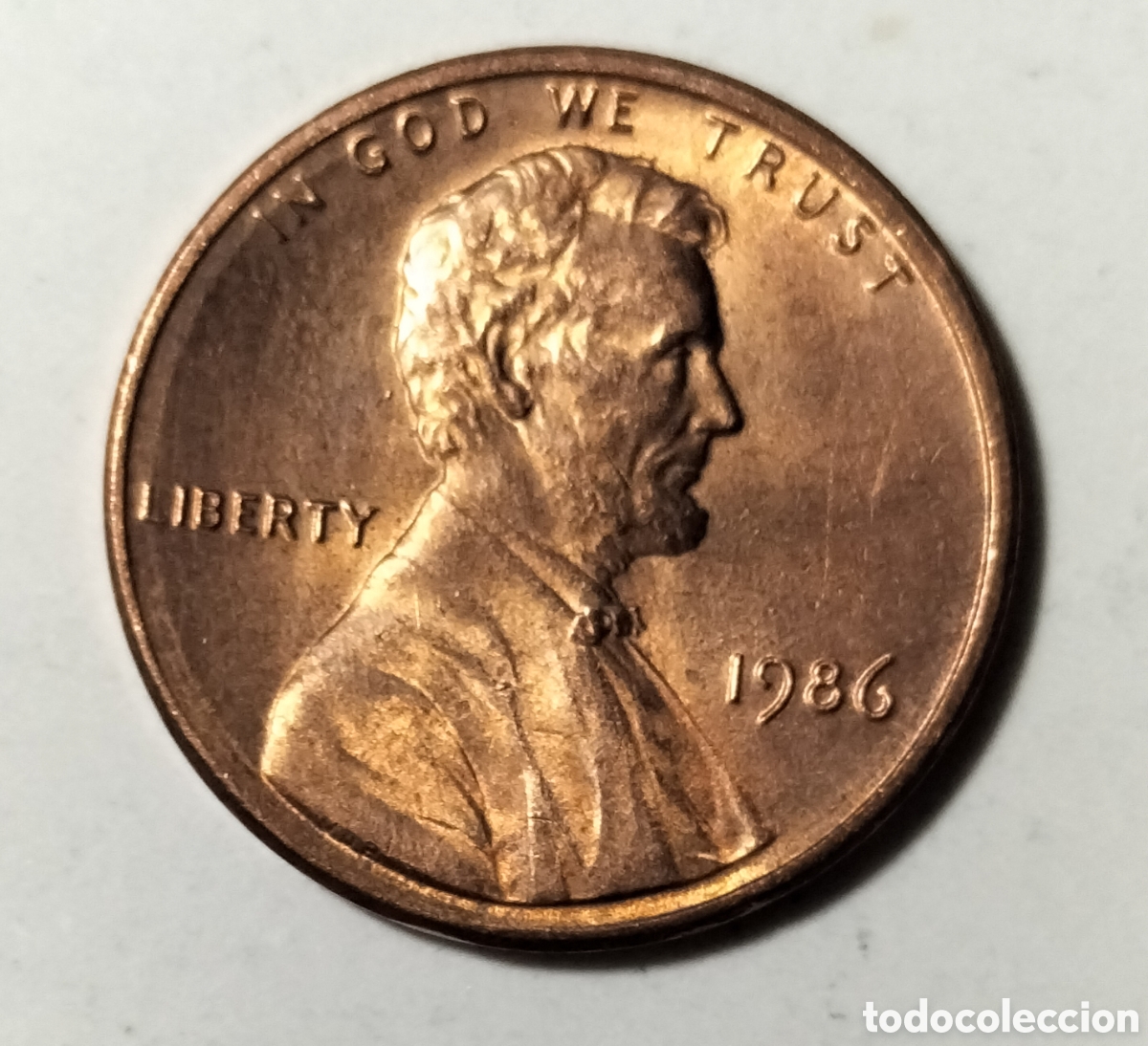 Monedas antiguas de Am&eacute;rica: Moneda 1 centavo 1986 EEUU - Foto 1