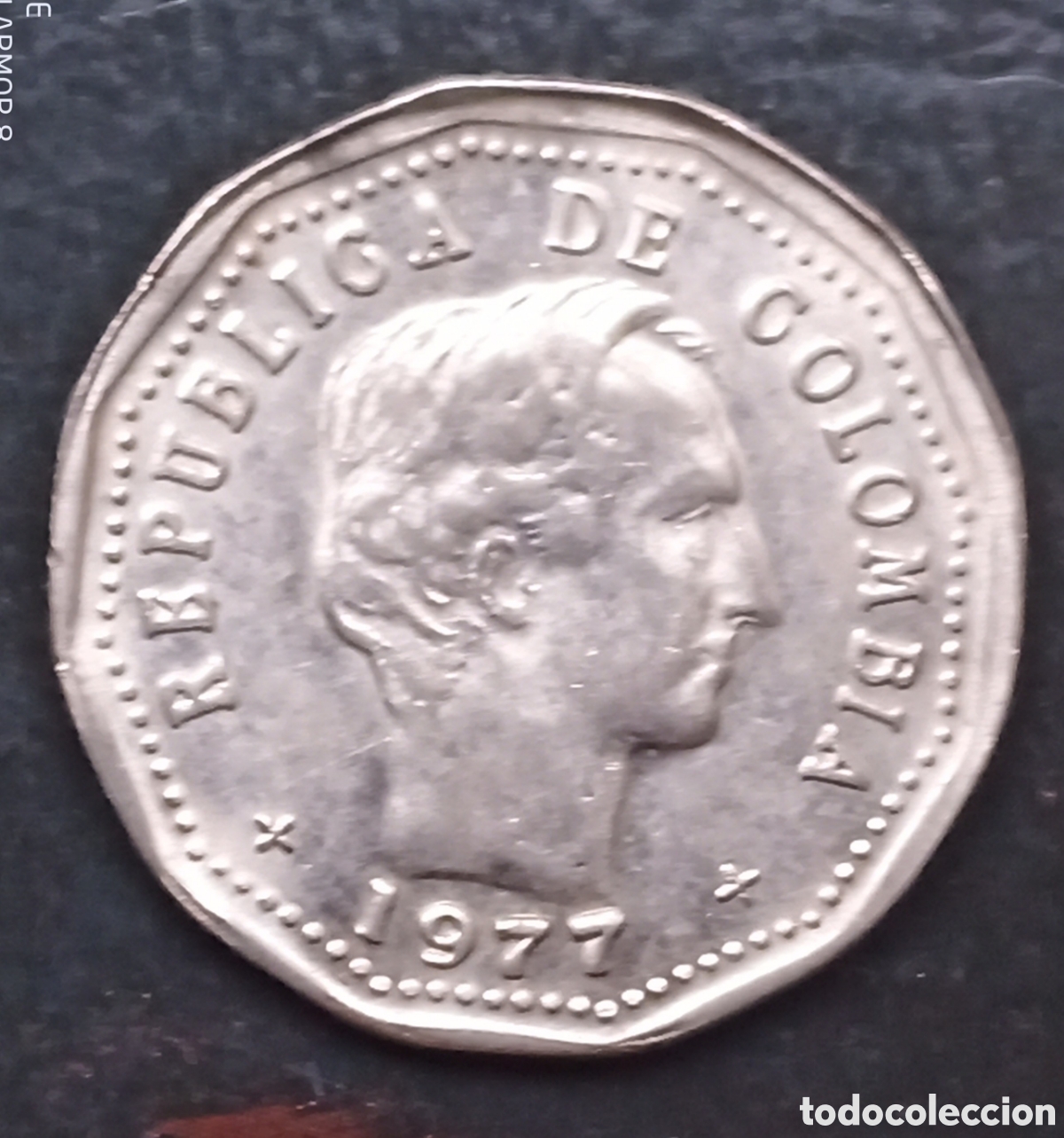 Monedas antiguas de Am&eacute;rica: Colombia - 50 Centavos 1977 - Bc - Foto 1