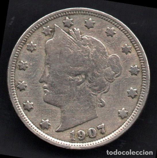 Monedas antiguas de Am&eacute;rica: USA - 5 CENTAVOS 1907 - Foto 1
