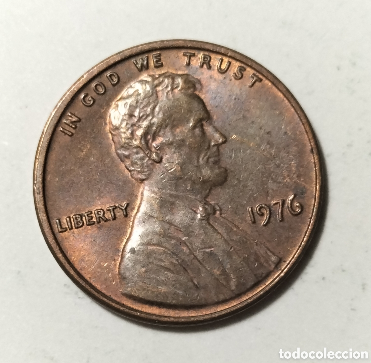 Monedas antiguas de Am&eacute;rica: Moneda 1 centavo 1976 EEUU - Foto 1