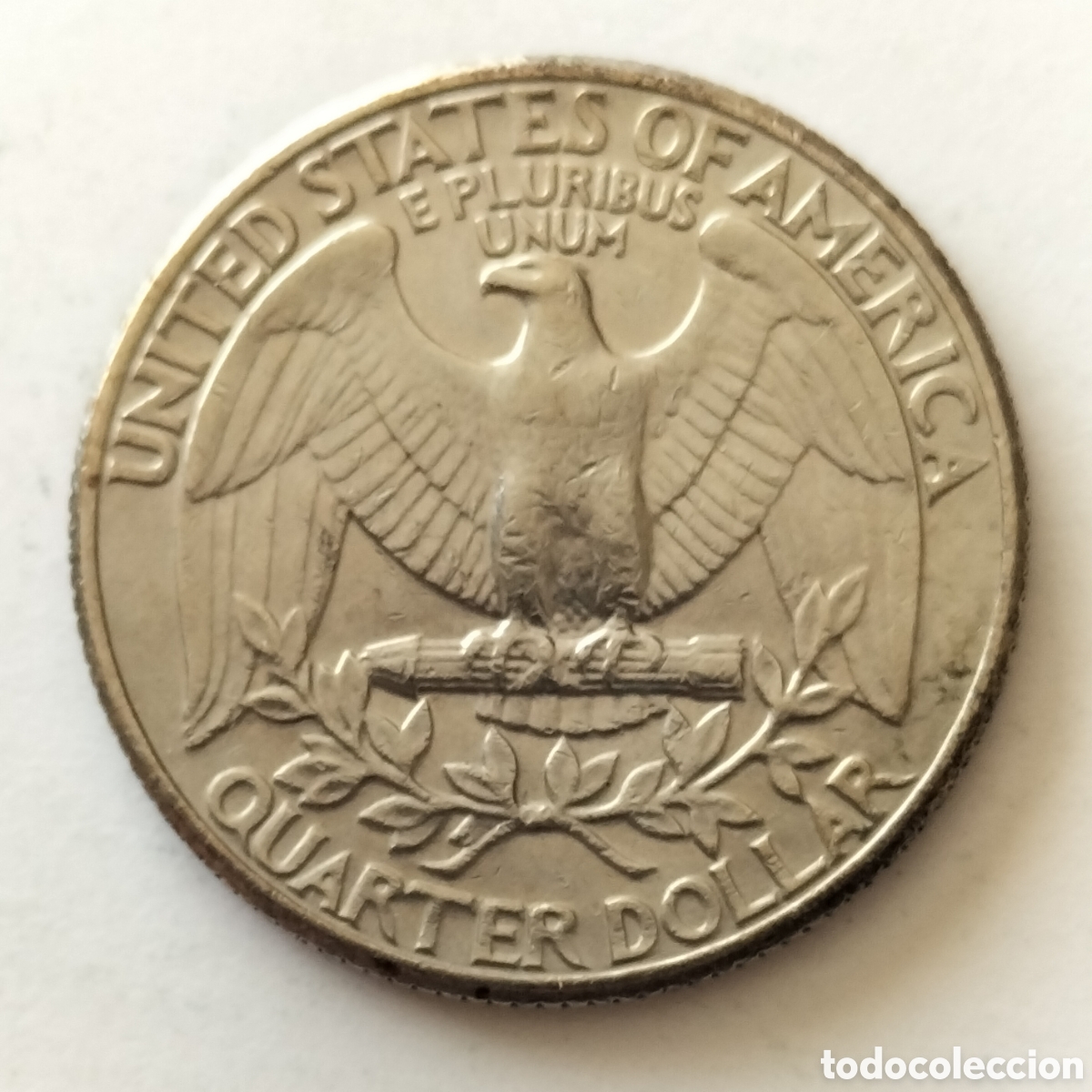 Monedas antiguas de Am&eacute;rica: Moneda 1/4 dolar 1980 EEUU - Foto 2