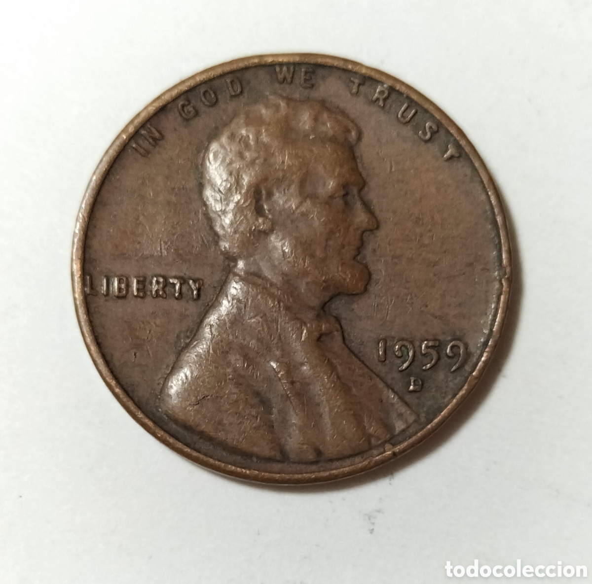 Monedas antiguas de Am&eacute;rica: Moneda 1 centavo 1959D EEUU - Foto 1