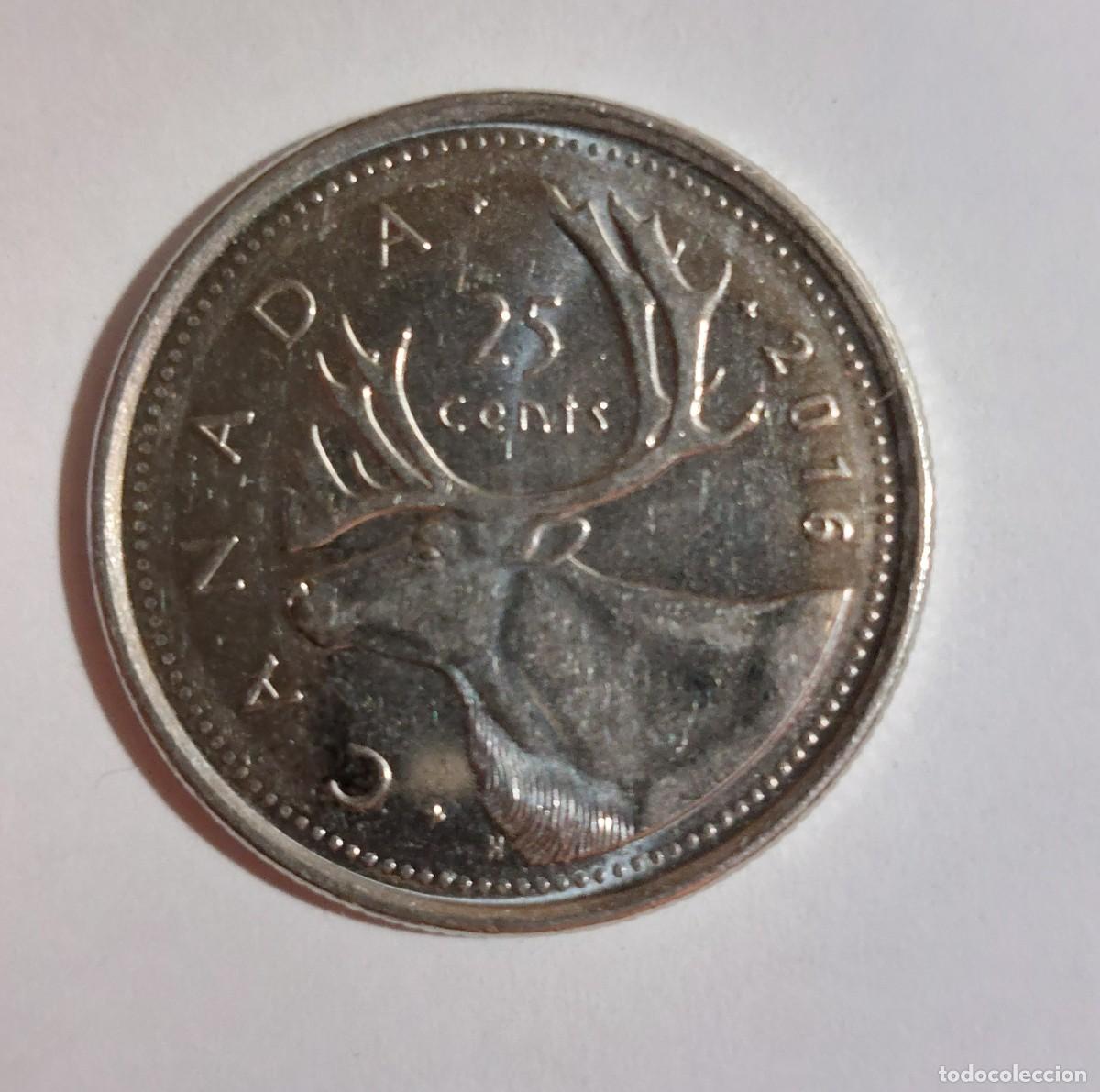 Monedas antiguas de Am&eacute;rica: Canad&aacute;. 25 centavos - 2016 - Foto 2