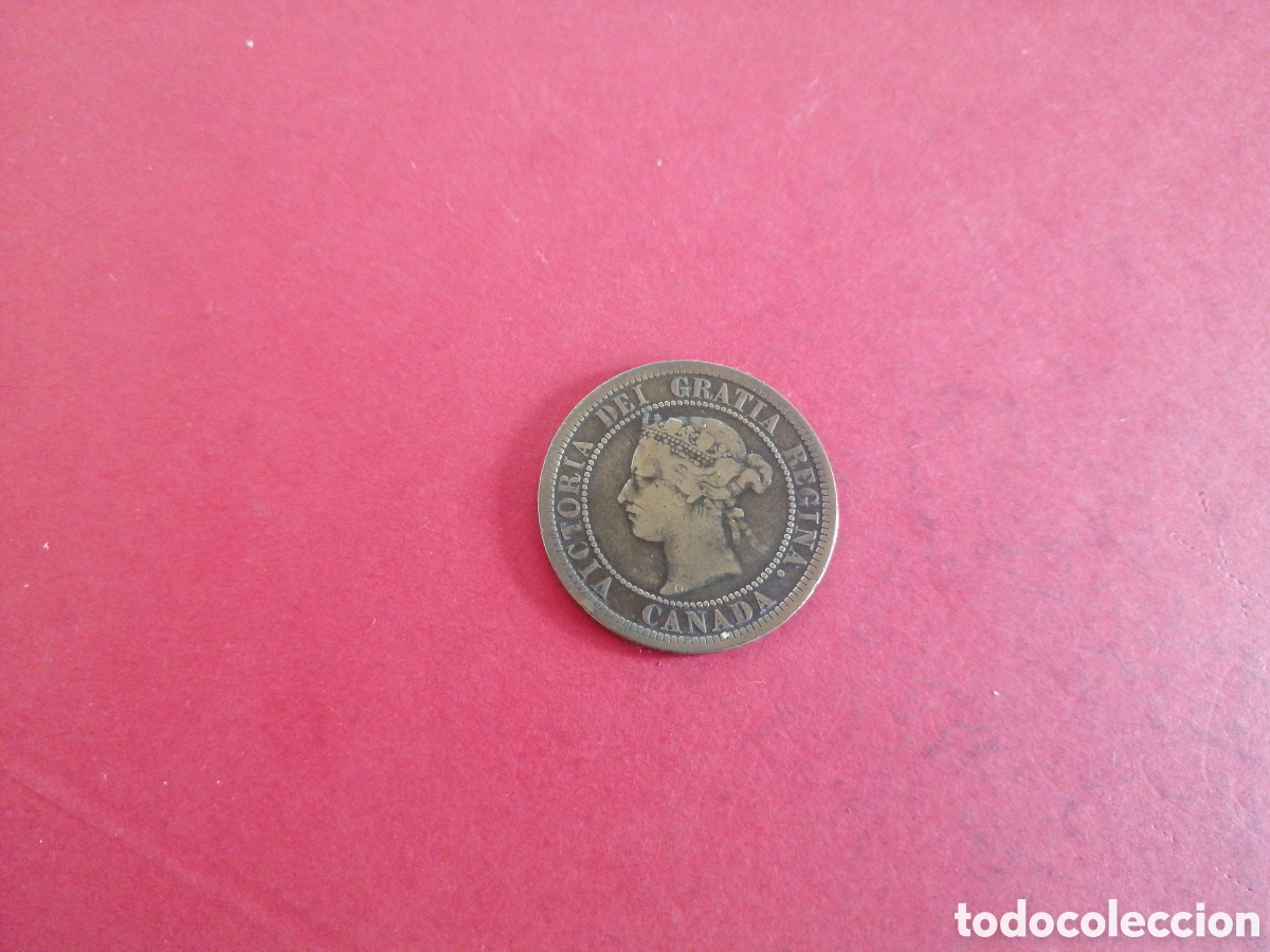 Monete antiche di America: 1 cent de Canad&aacute; 1882