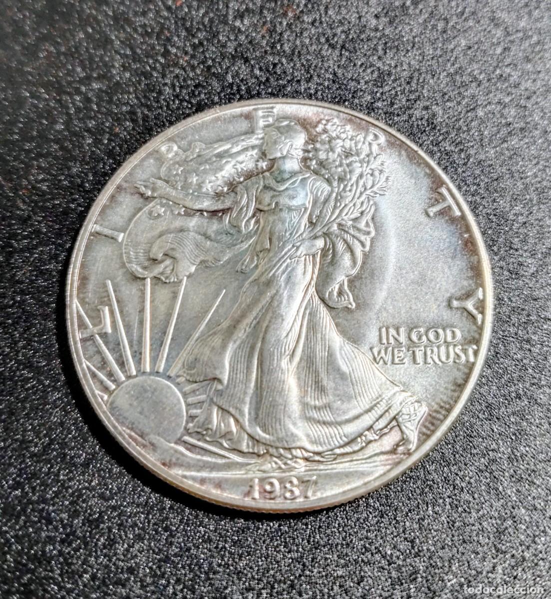 Monedas antiguas de Am&eacute;rica: Un dolar plata 1937 Sin Circular - Foto 1
