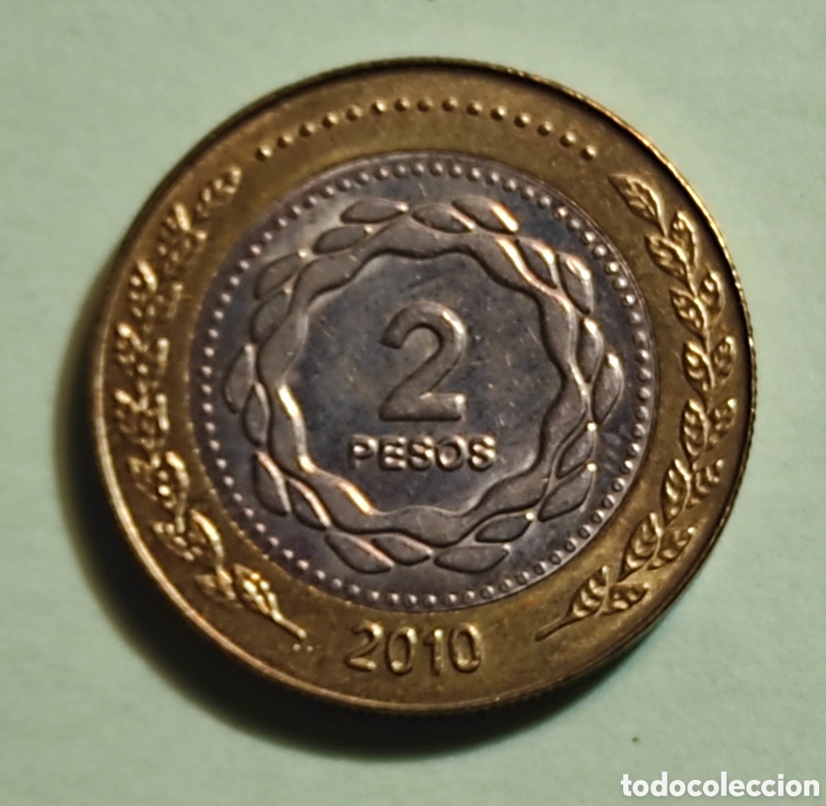 Monedas antiguas de Am&eacute;rica: Argentina 2 pesos 2010 - Foto 2