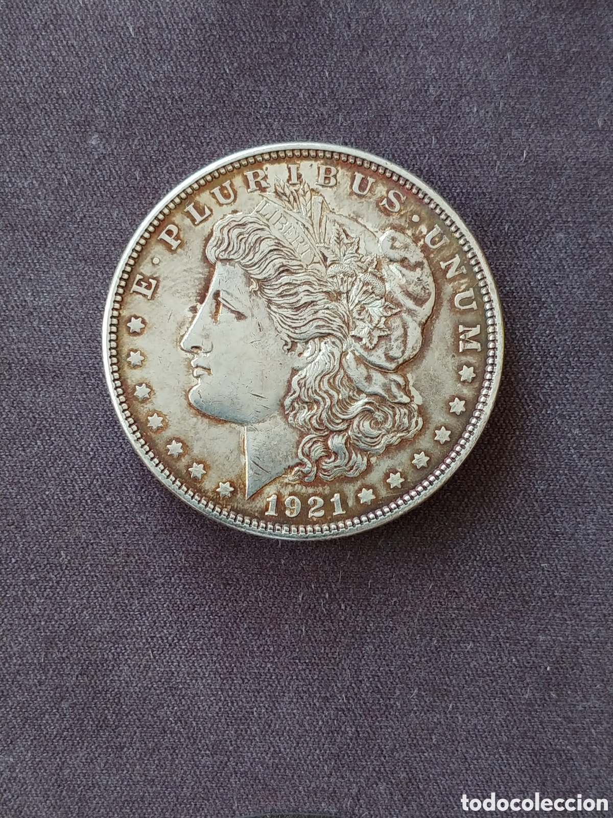 Monete antiche di America: Estados Unidos, One Dollar &rdquo;Morgan&rdquo; 1921, Ag .900 mls., 26.80 g.
