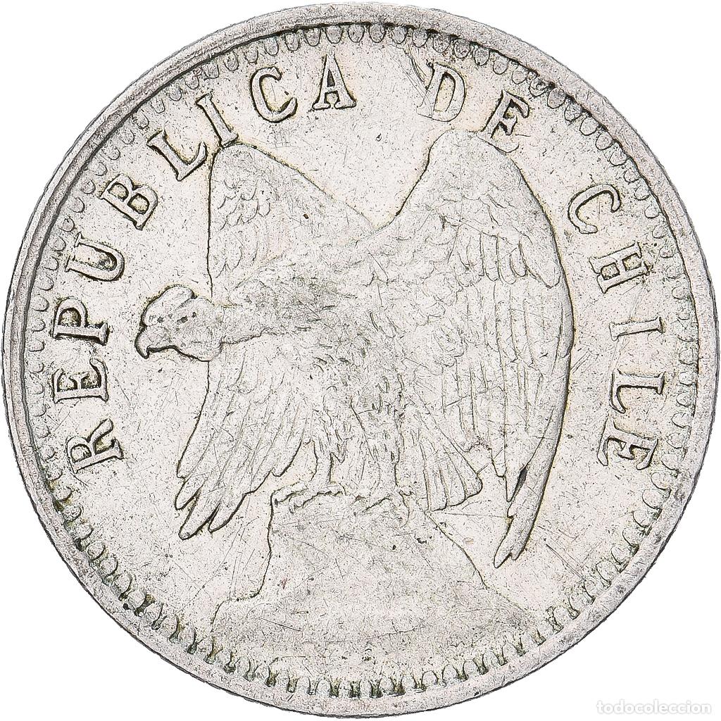 Monete antiche di America: [#138310] Chile, 5 Centavos, 1896, Santiago, Plata, MBC, KM:155.1