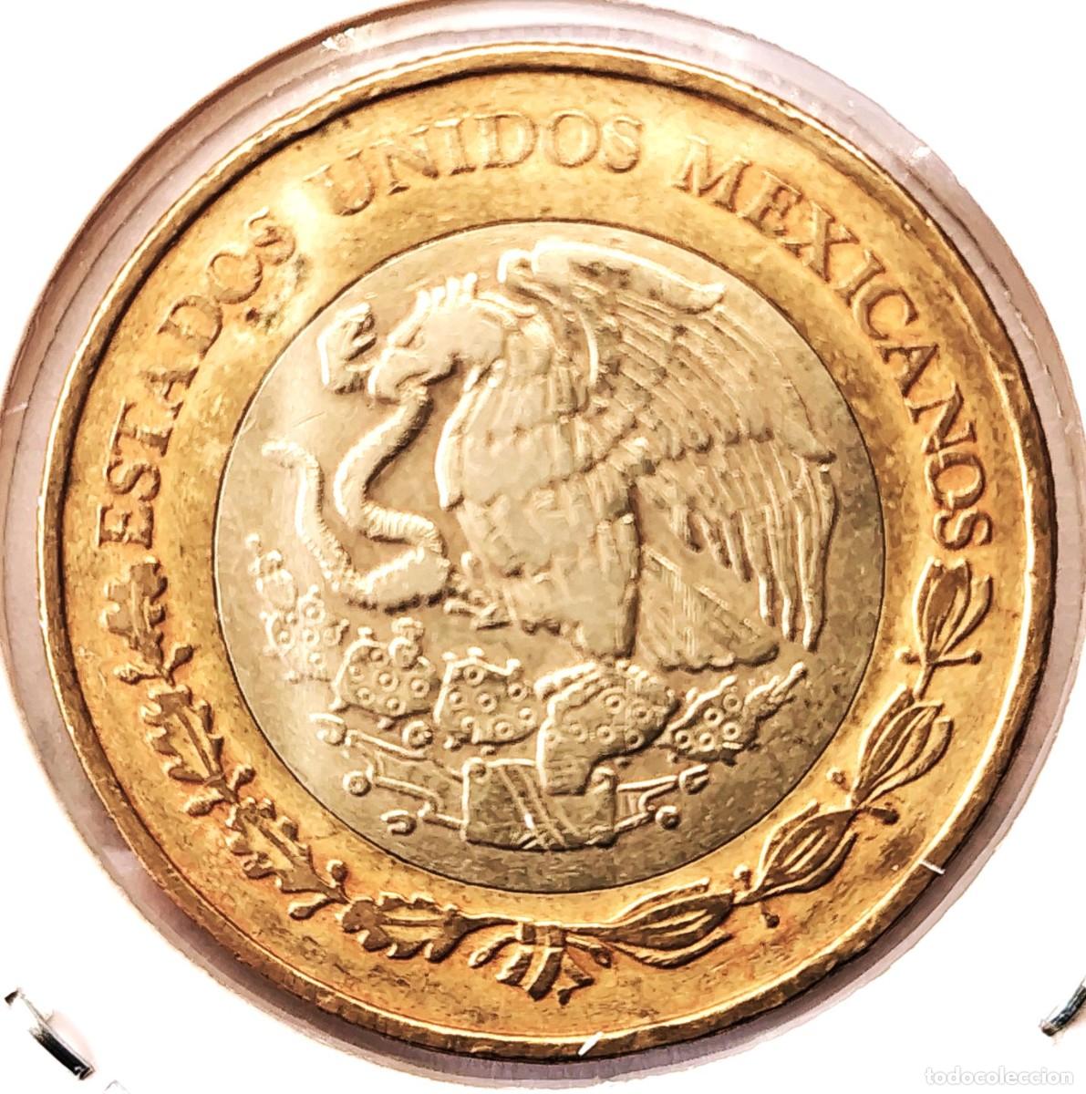 Monete antiche di America: MEXICO (1992-) - 10 PESOS 2007 - A - 10,33 GR. BIMETALICA COBRE-NICKEL-ZINC CENTRO ALUMINIO-BRONCE