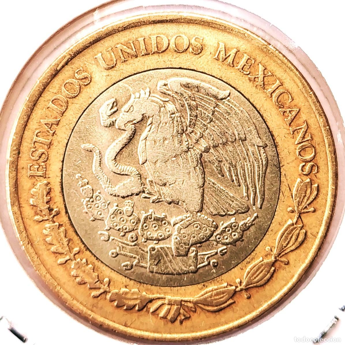 Monete antiche di America: MEXICO (1992-) - 10 PESOS 2009 - A - 10,33 GR. BIMETALICA COBRE-NICKEL-ZINC CENTRO ALUMINIO-BRONCE