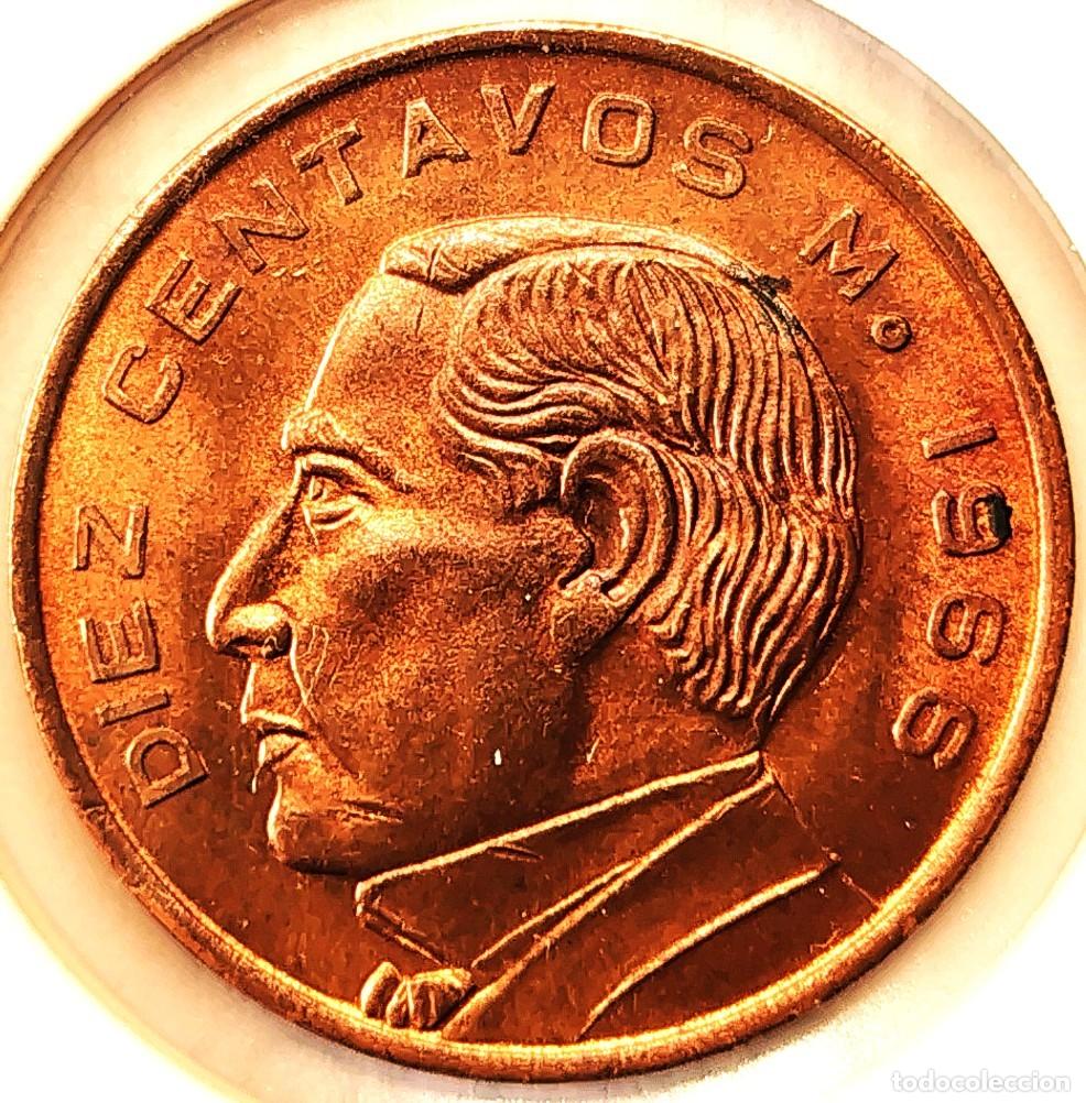 Monete antiche di America: MEXICO (1905-1969) - 10 CENTAVOS 1966 - A - 5,50 GR. BRONCE - DIAMETRO 23,50 mm - KM#433 - MB