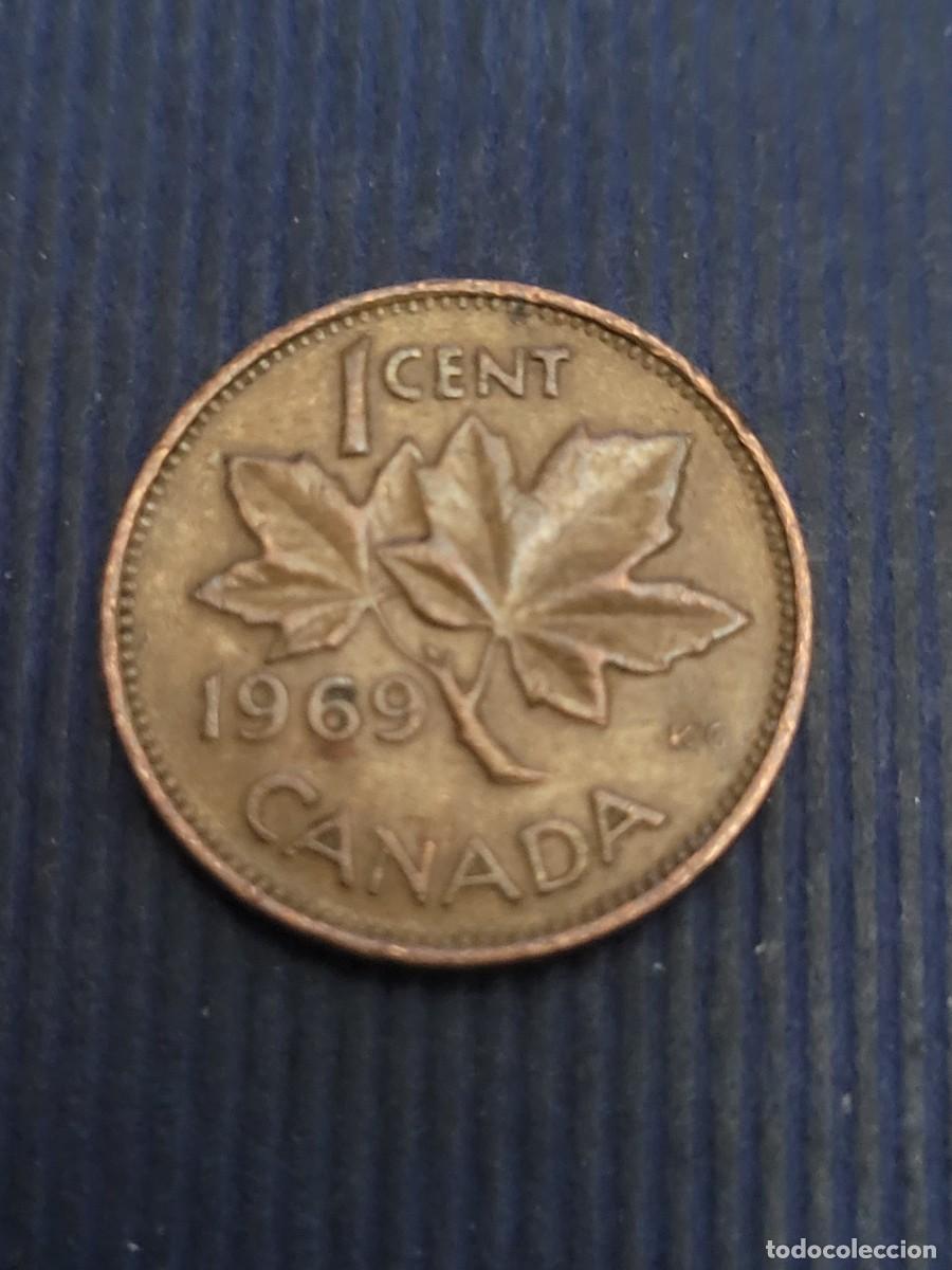 Monedas antiguas de Am&eacute;rica: Moneda 1 centavo 1969 Canad&aacute; - Foto 2