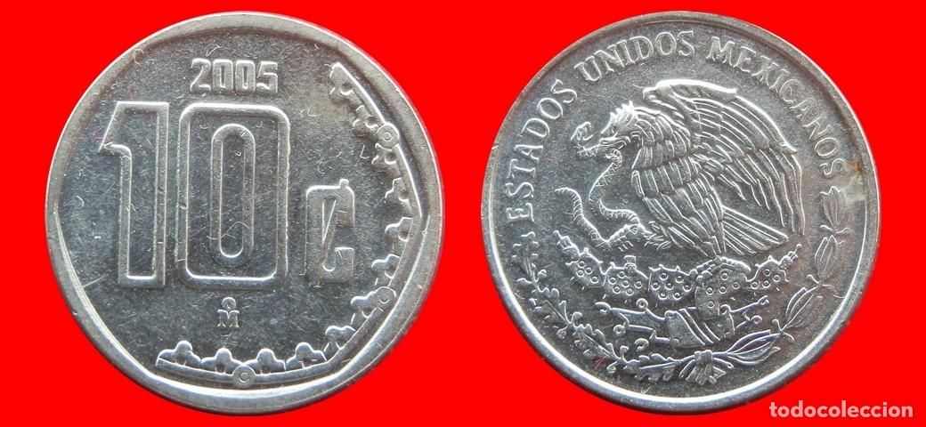 Old Coins of America: 10 CENTAVOS 2005 MEXICO-137240