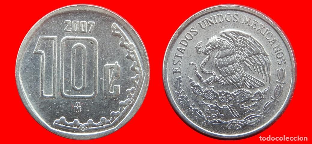 Old Coins of America: 10 CENTAVOS 2007 MEXICO-137241