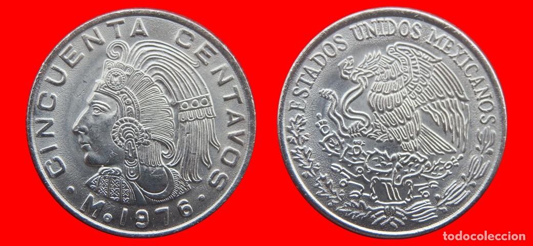Old Coins of America: 50 CENTAVOS 1976 MEXICO-137242