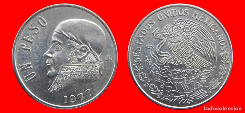 Old Coins of America: 1 PESO 1977 MEXICO-137244