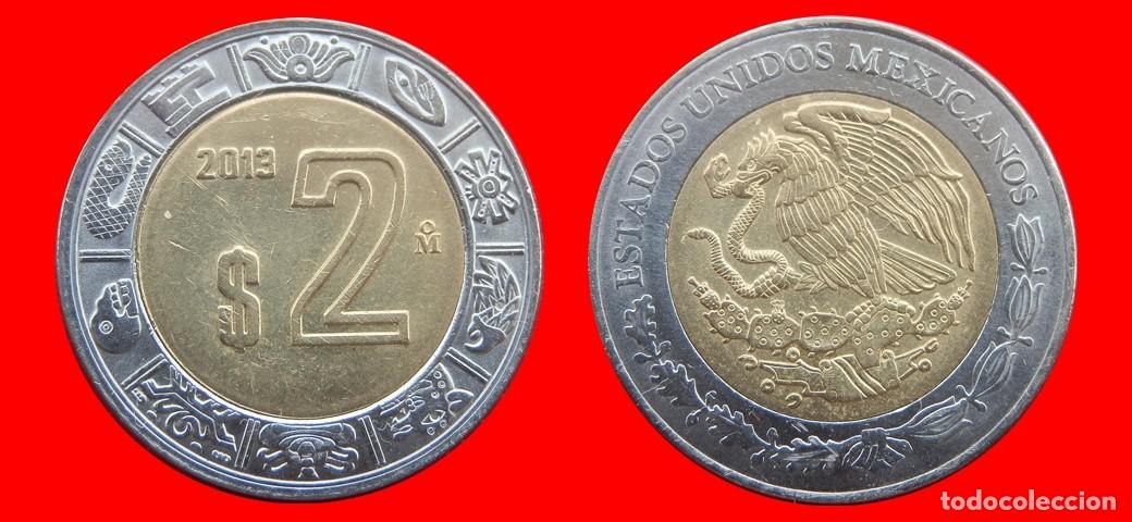 Old Coins of America: 2 PESOS 2013 MEXICO-137248
