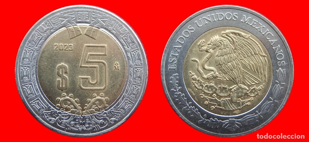 Old Coins of America: 5 PESOS 2023 MEXICO-137253