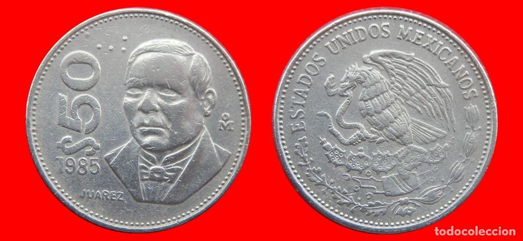 Old Coins of America: 50 PESOS 1985 MEXICO-137258