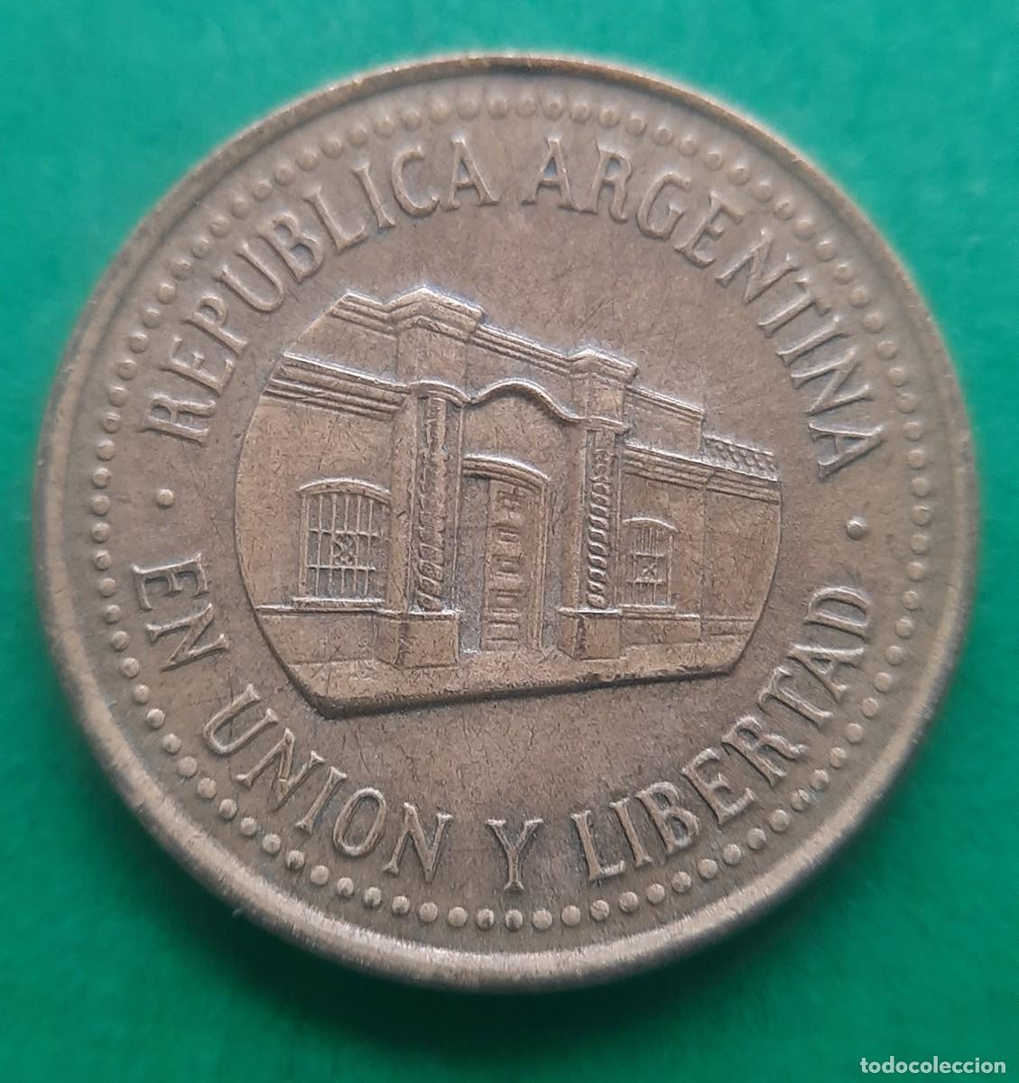 Monedas antiguas de Am&eacute;rica: (ERROR-ARGENTINA)(1992)(BRONCE DE ALUMINIO) 50 CENTAVOS CON ERROR REMARQUE - Foto 2