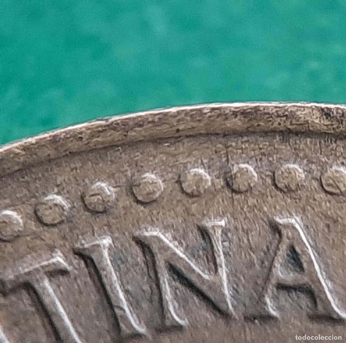 Monedas antiguas de Am&eacute;rica: (ERROR-ARGENTINA)(1992)(BRONCE DE ALUMINIO) 50 CENTAVOS CON ERROR REMARQUE - Foto 12