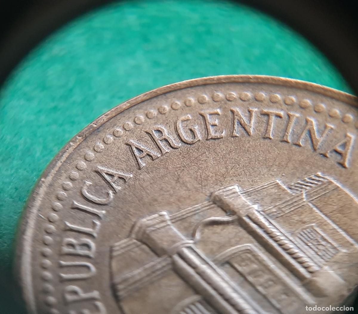 Monedas antiguas de Am&eacute;rica: (ERROR-ARGENTINA)(1992)(BRONCE DE ALUMINIO) 50 CENTAVOS CON ERROR REMARQUE - Foto 17