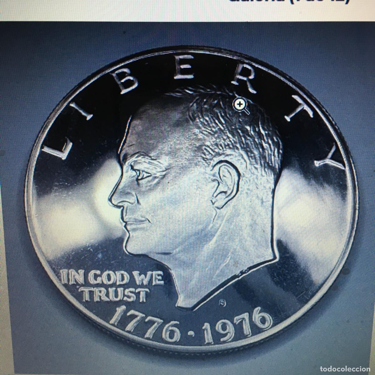 Monedas antiguas de Am&eacute;rica: DOLAR MONEDA DE UN DOLAR IKE 1776/1976 EE.UU. - Foto 1