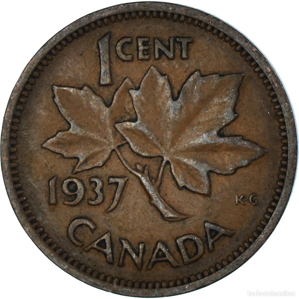 Monedas antiguas de Am&eacute;rica: [#1499473] Moneda, Canad&aacute;, Cent, 1937 - Foto 2