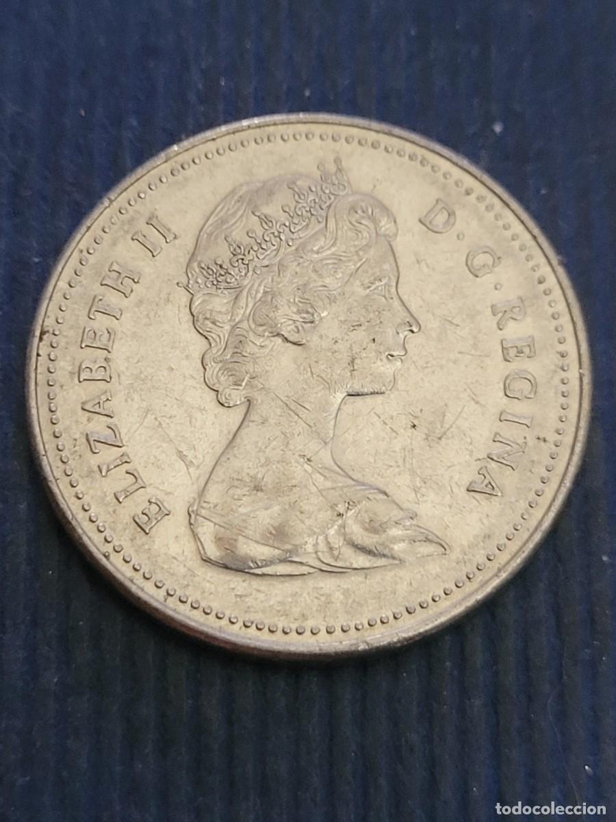 Monedas antiguas de Am&eacute;rica: Moneda 5 centavos 1980 Canad&aacute; - Foto 1