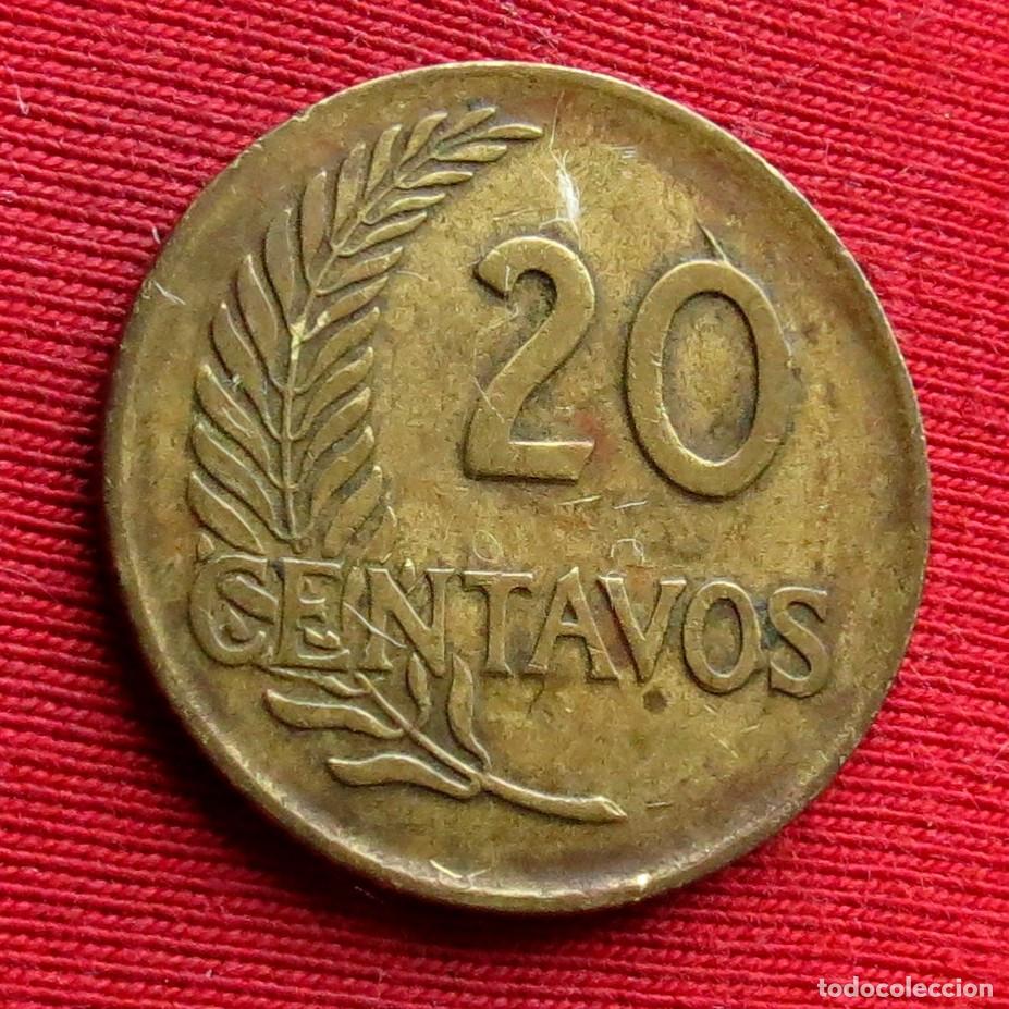 Monedas antiguas de Am&eacute;rica: Peru 20 centavos 1960 #2 - Foto 1