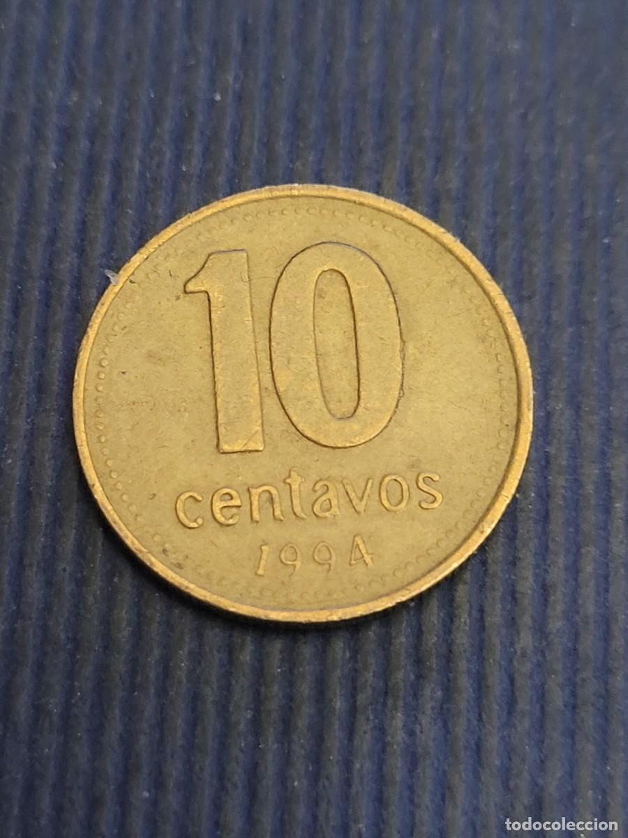 Monedas antiguas de Am&eacute;rica: Moneda 10 centavos 1994 Argentina - Foto 2