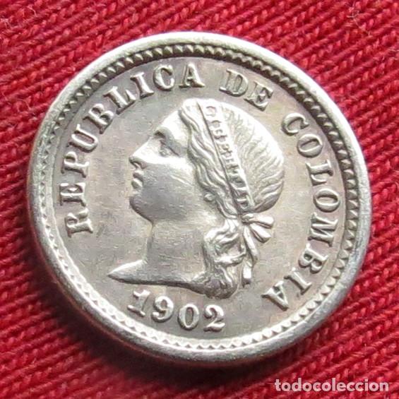 Monedas antiguas de Am&eacute;rica: Colombia 5 centavos 1902 - Foto 2