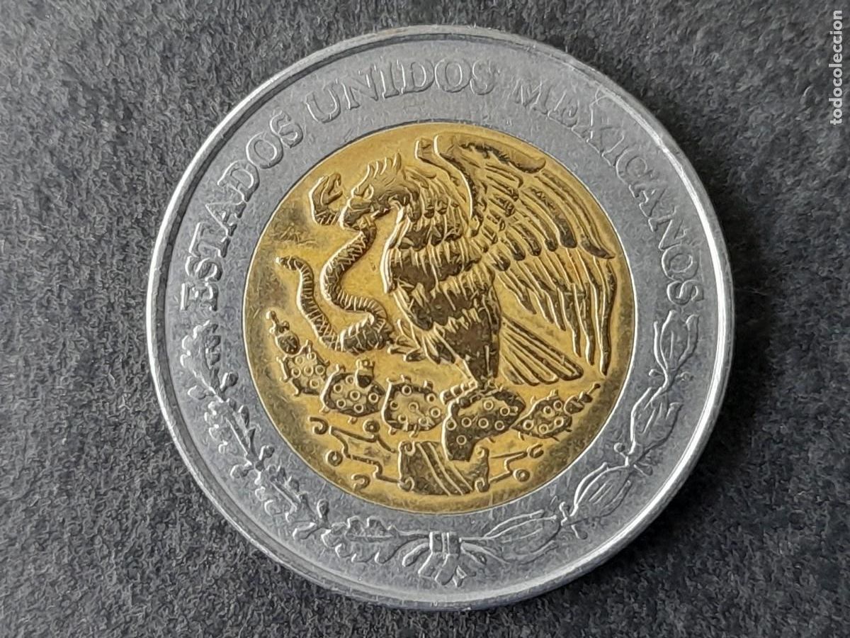Alte M&uuml;nzen aus Amerika: Moneda republica Mexico Mejico 5 Nuevos Pesos 1994 KM 552 period Estados Unidos Mexicanos calidad BC