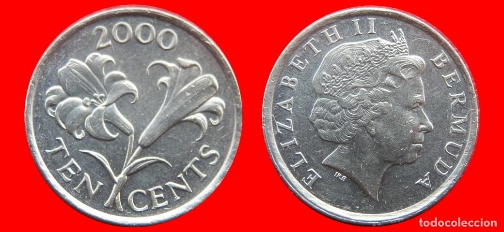 Monnaies anciennes d'Am&eacute;rique: 10 CENTAVOS 2000 BERMUDA-137617