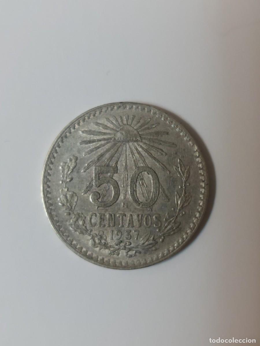 Monedas antiguas de Am&eacute;rica: Mexico 50 centavos 1937 - Foto 2